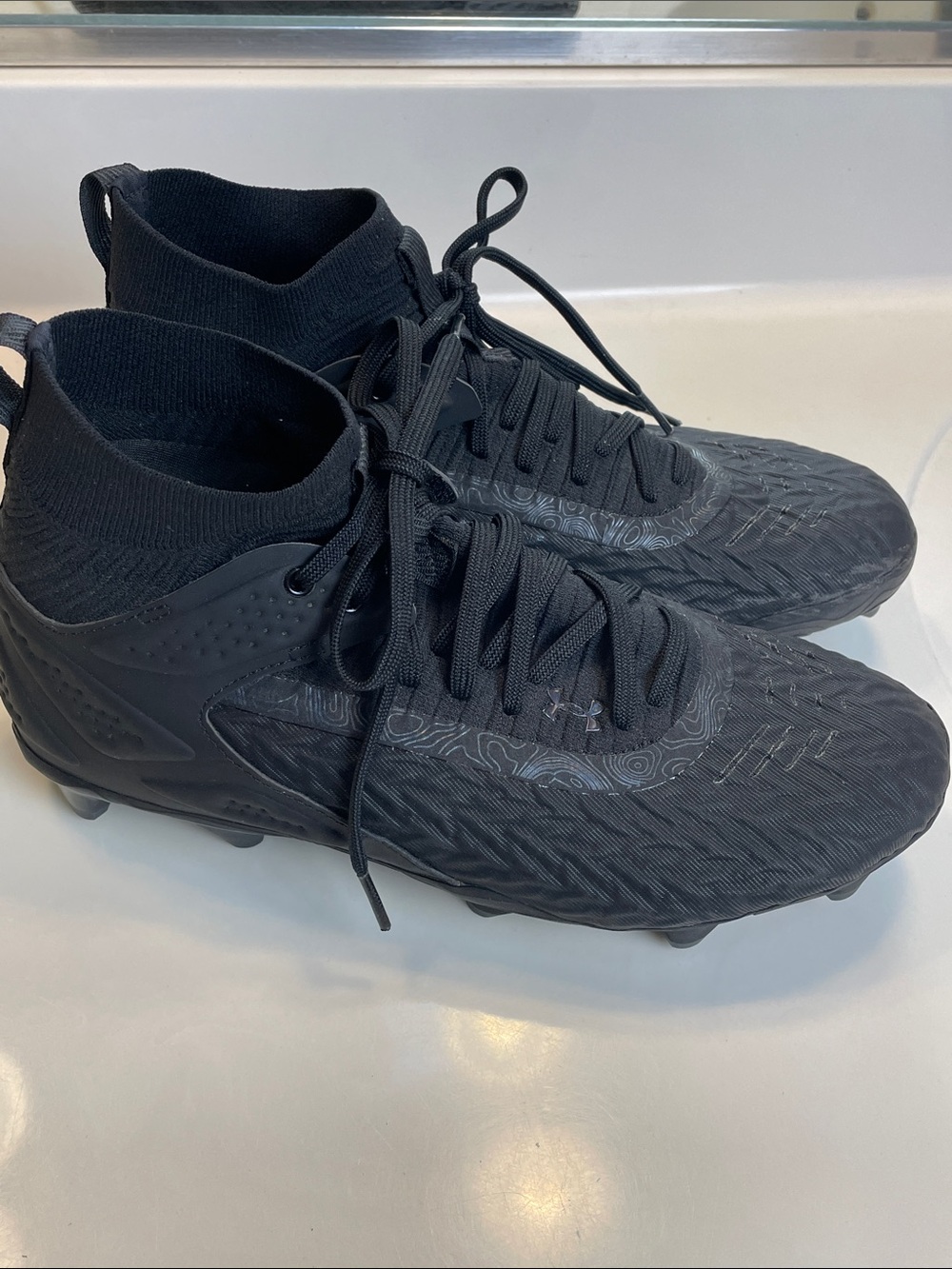 Under Armour Men’s Highlight 2 MC Knit Black Football Cleats